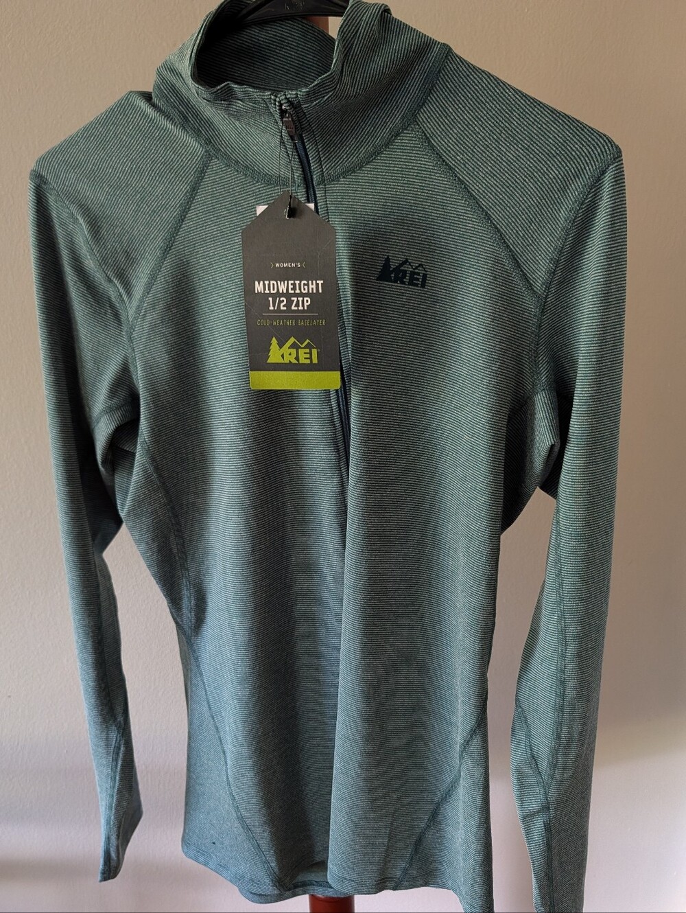 REI Women's Midweight Half Zip Baselayer NWT